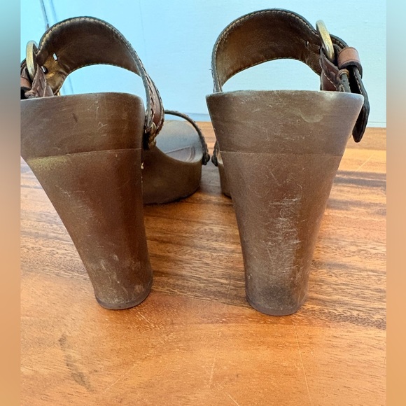 Coach Women's Tan Platform Heels - Picture 6 of 9